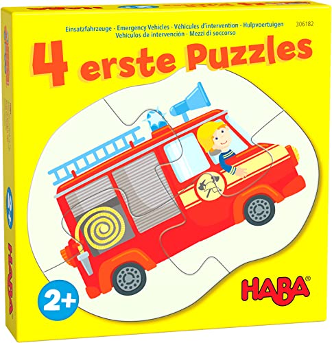 HABA -4 erste Puzzles – Einsatzfahrzeuge