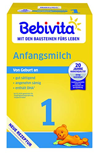 Bebivita Milchnahrung 1 Anfangsmilch, 5er Pack (5...